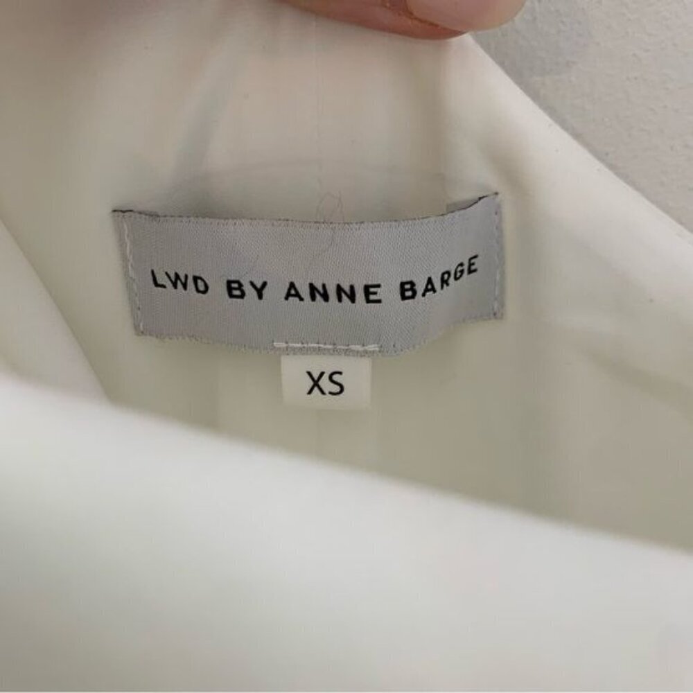 NWT Anne Barge J’Adore Ruffle Drape Dress Ivory White XS - Picture 8 of 10